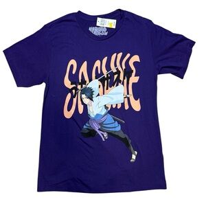 Naruto Shippuden Sasuke Battle Pose T-Shirt - BoxLunch Exclusive NEW Size Small